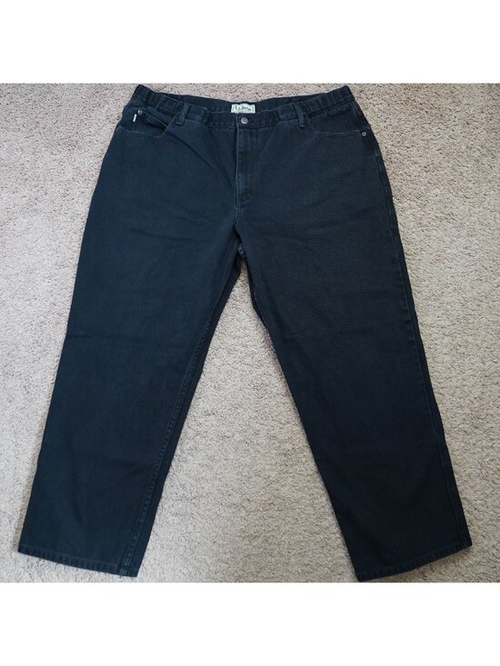 L.L. Bean Other - LL Bean Comfort Waist Jeans Mens Tag 42x29 Act 40x28 Black Straight Leg Denim